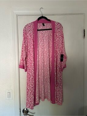 NWT Y2K 2000s Bebe Pink Bebe Print robe